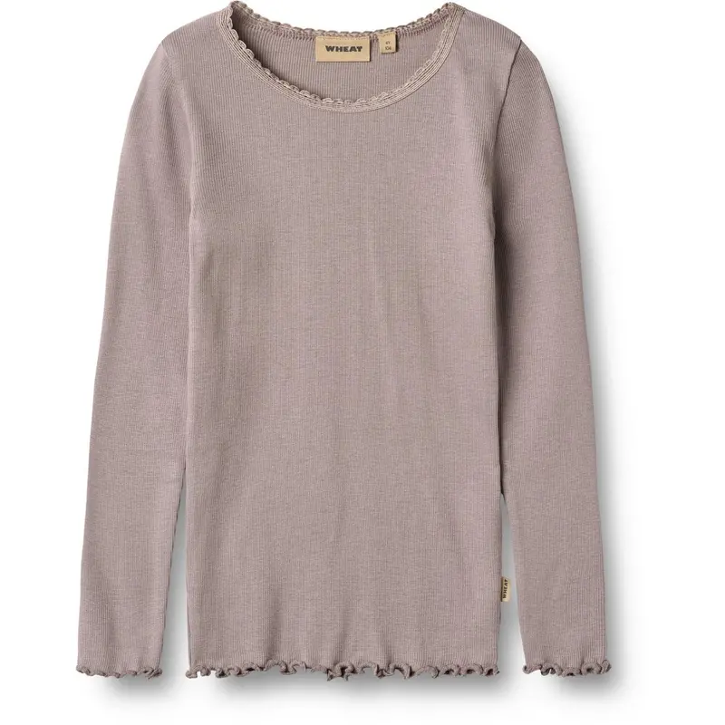 Wheat Dusty Purple Rib Blouse Reese 1