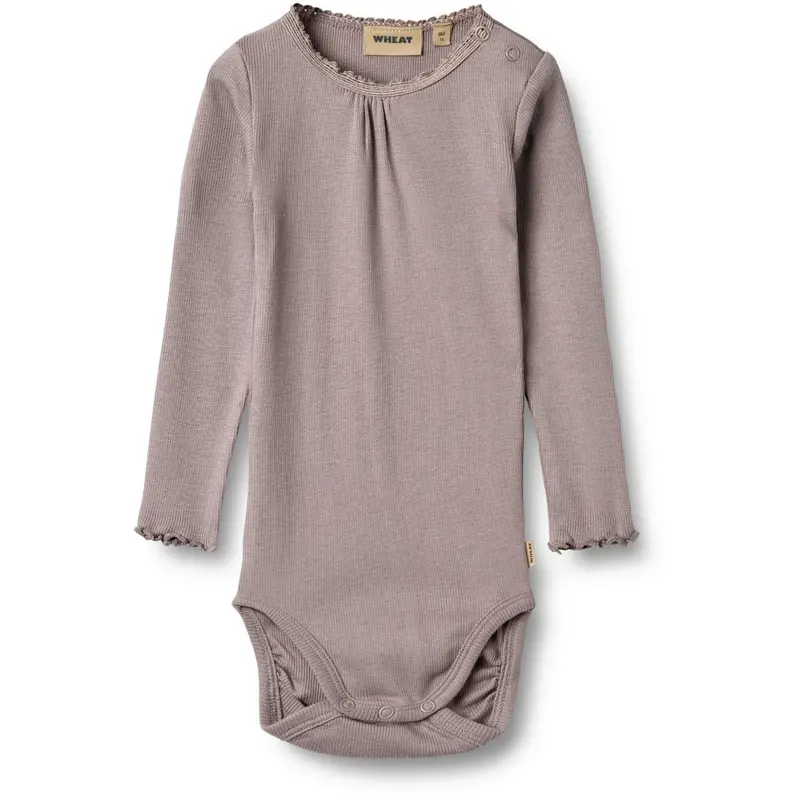 Wheat Dusty Purple Rib Body L/S Lotta 1