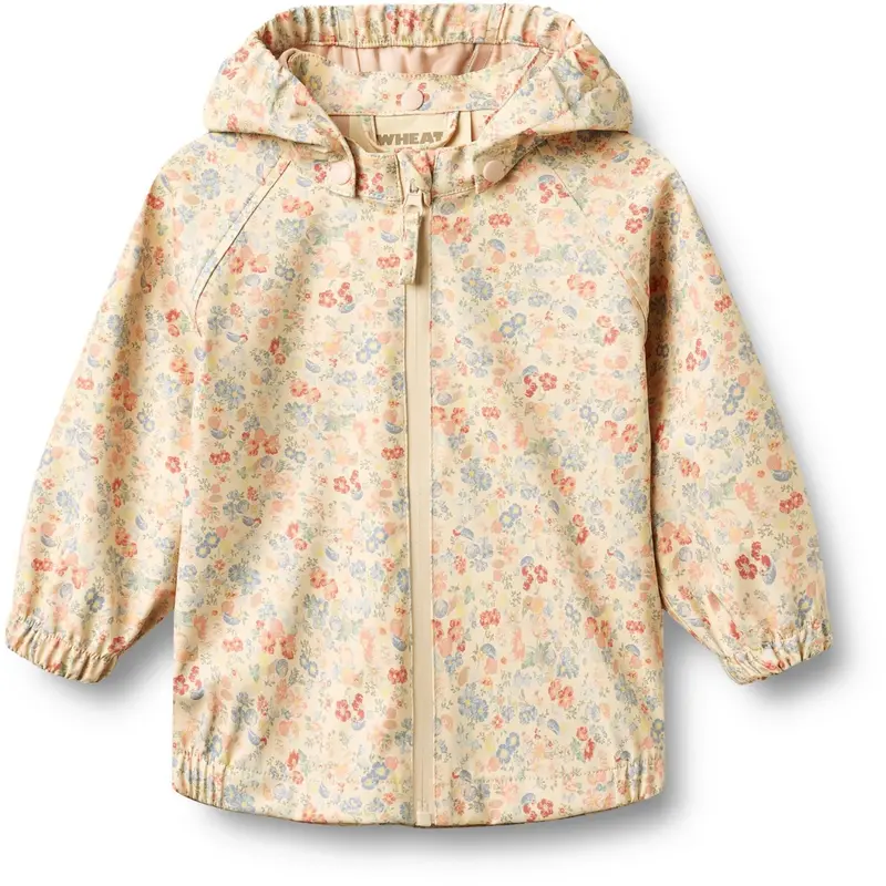Wheat Flowers And Seashells Rainwear Chardy Jacket 1