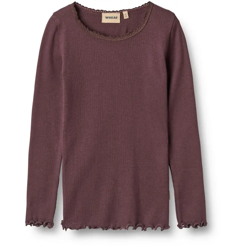 Wheat Fudge Rib Blouse Reese 1