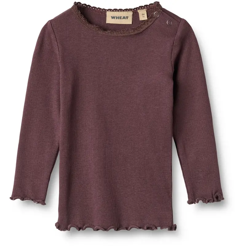 Wheat Fudge Rib Blouse Reese 1