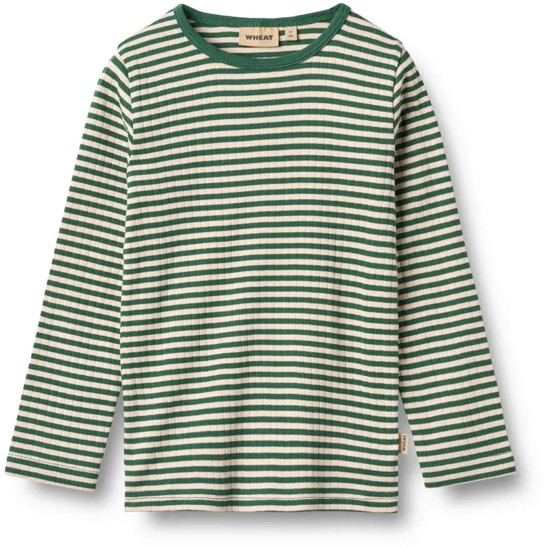 Wheat Green Stripe Blouse Stig 1