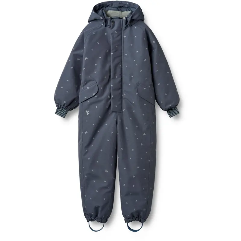 Wheat Greyblue Letters Snowsuit Miko 1