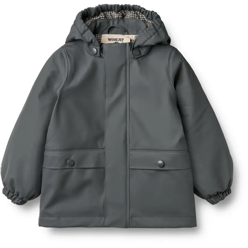 Wheat Greyblue Thermo Rain Coat Aju 1