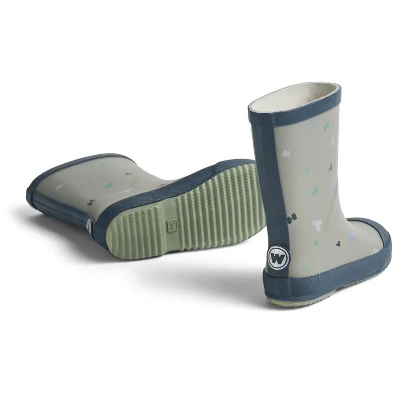 Wheat Light Flint Letters Rubber Boot Muddy 5