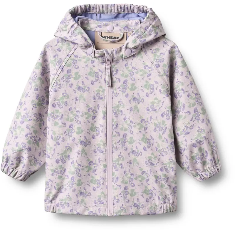 Wheat Lilac Petunias Rainwear Chardy Jacket 1