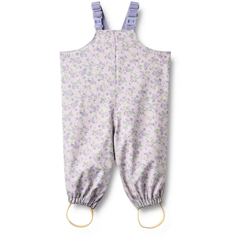 Wheat Lilac Petunias Rainwear Charlo Overall 1