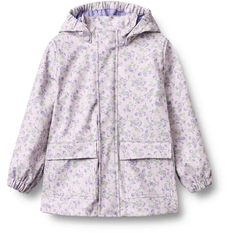 Wheat Lilac Petunias Rainwear Ollo Jacket 1