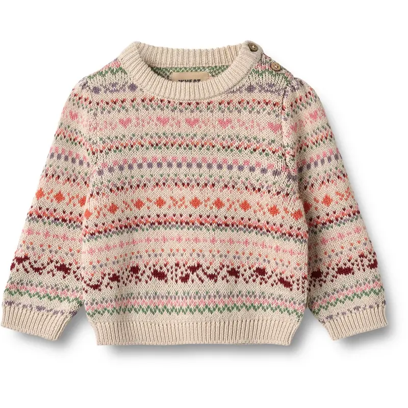 Wheat Multi Jaquard Pullover Olga 1