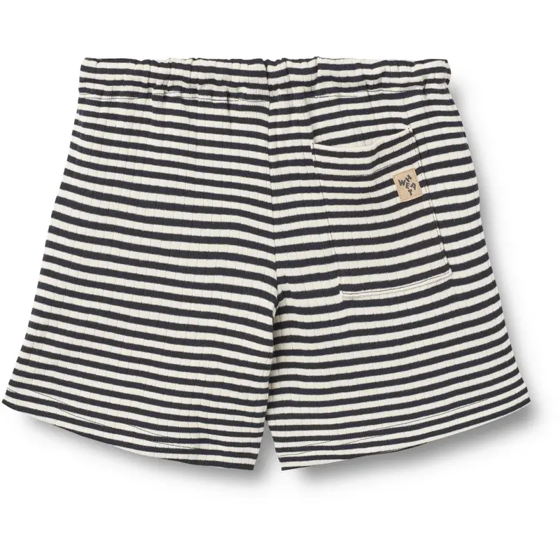 Wheat Navy Rib Stripe Set T-Shirt S/S & Shorts Fabian 5