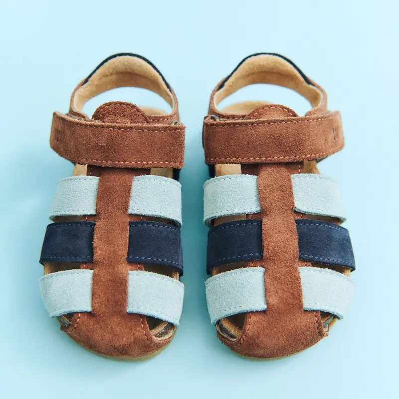 Wheat Navy Teal Water Sandal Izzy 2
