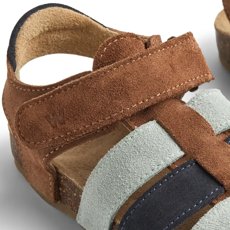 Wheat Navy Teal Water Sandal Izzy 3