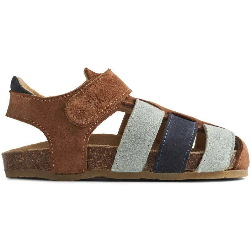 Wheat Navy Teal Water Sandal Izzy 4