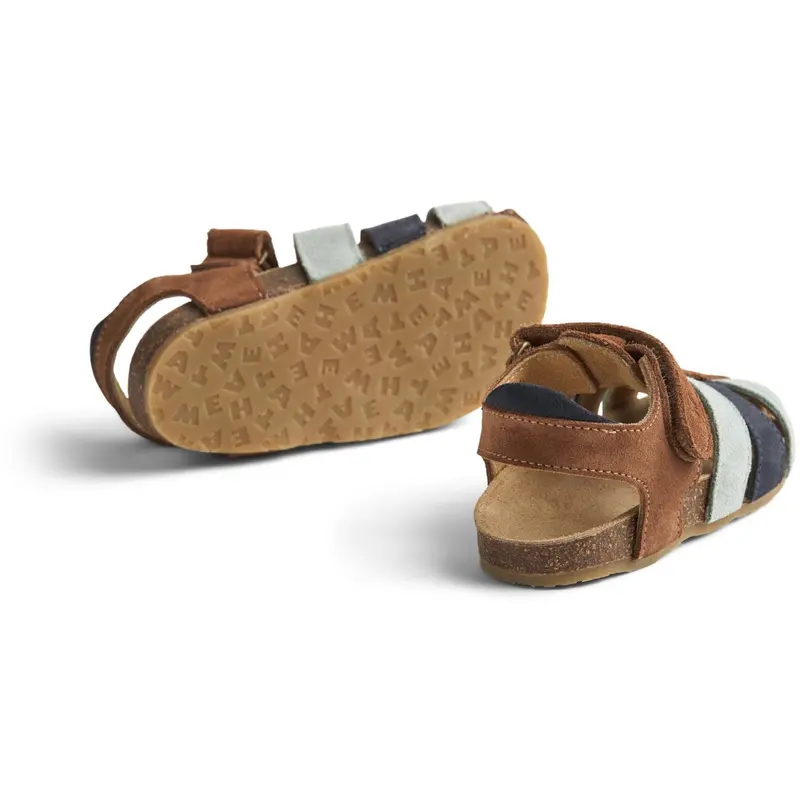 Wheat Navy Teal Water Sandal Izzy 5
