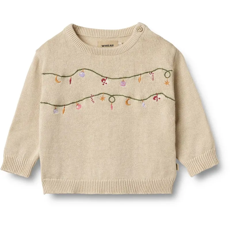 Wheat Offwhite Knit Pullover Embr. Lisa 1