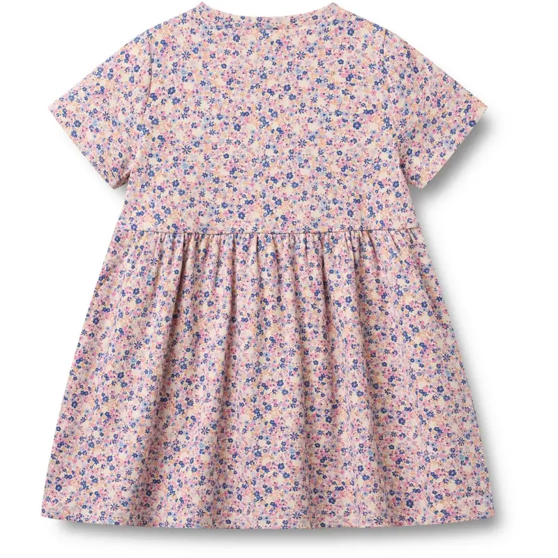 Wheat Pink Blue Flowers Jersey Dress Anna 1
