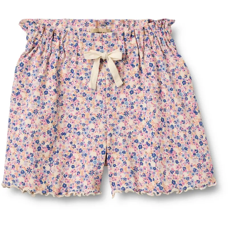 Wheat Pink Blue Flowers Shorts Ina 1