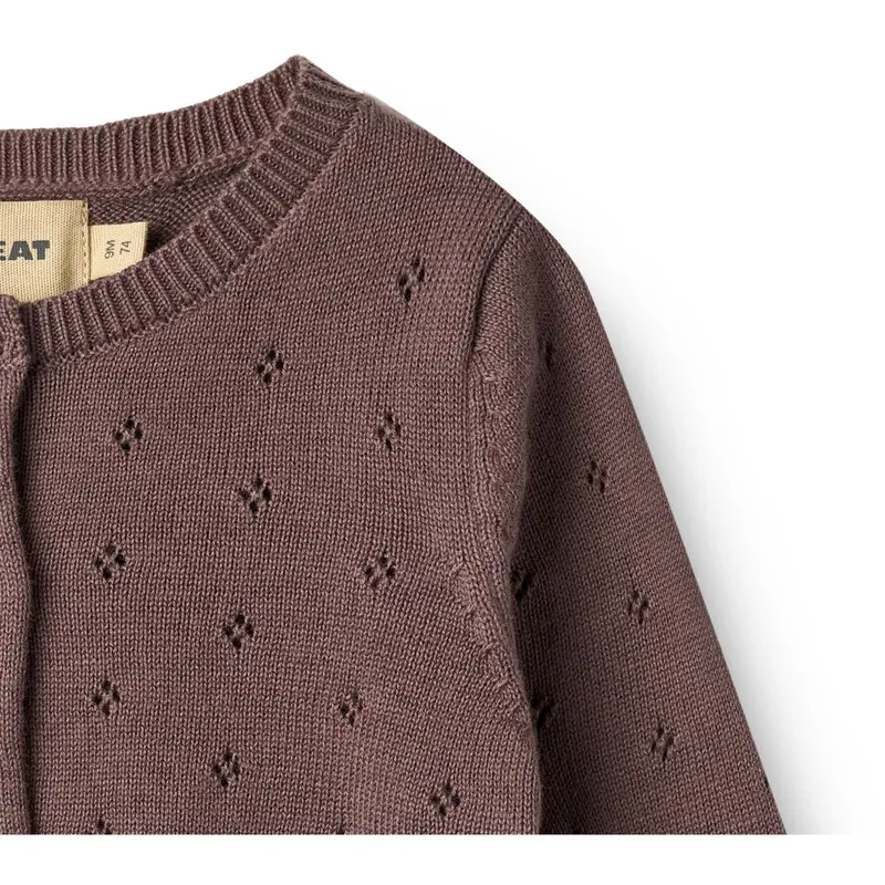 Wheat Plum Knit Cardigan Maia 3