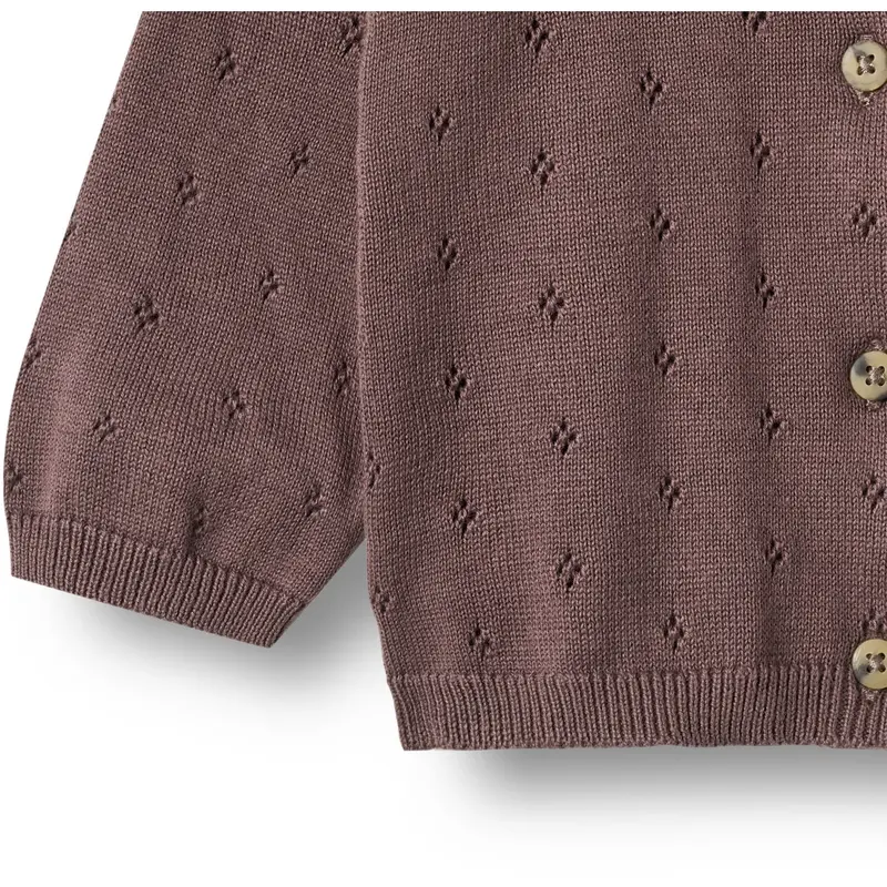 Wheat Plum Knit Cardigan Maia 4
