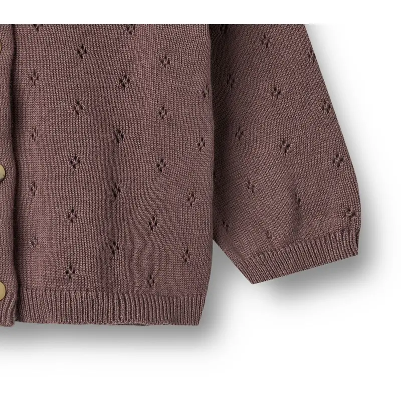 Wheat Plum Knit Cardigan Maia 5
