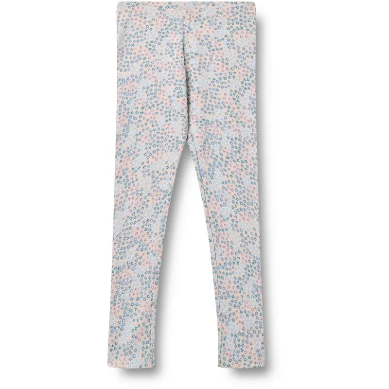 Wheat Powder Blue Flowers Jersey Leggings Jules 1