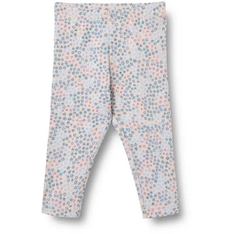 Wheat Powder Blue Flowers Jersey Leggings Jules 1
