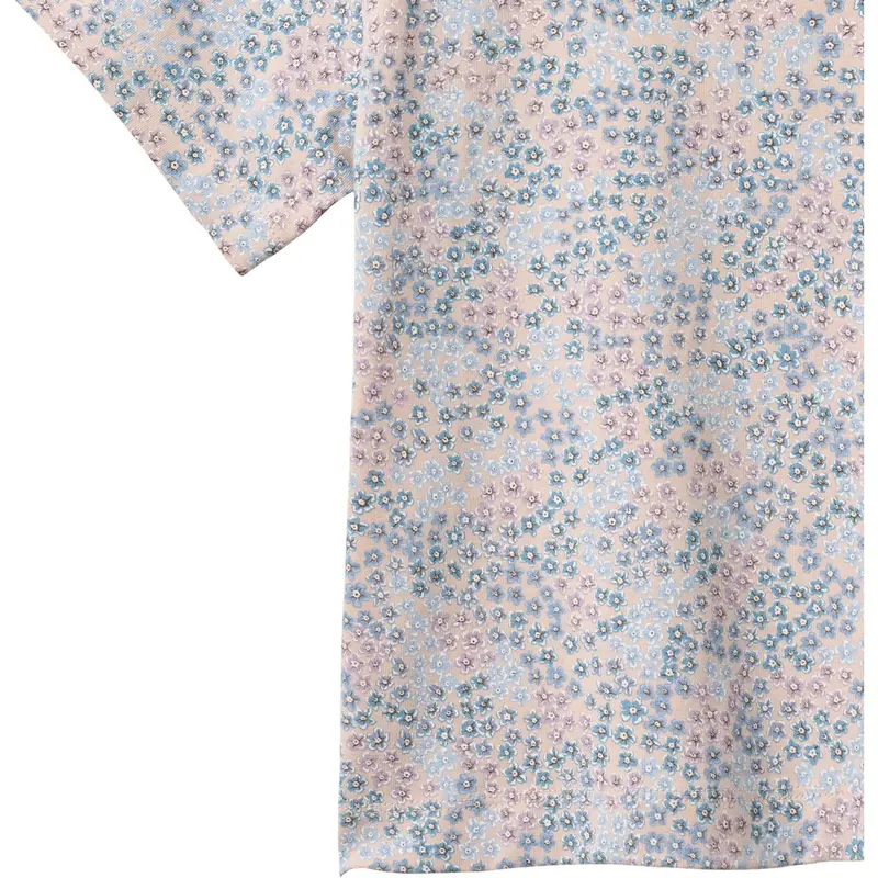 Wheat Powder Blue Flowers T-Shirt S/S Ella 2