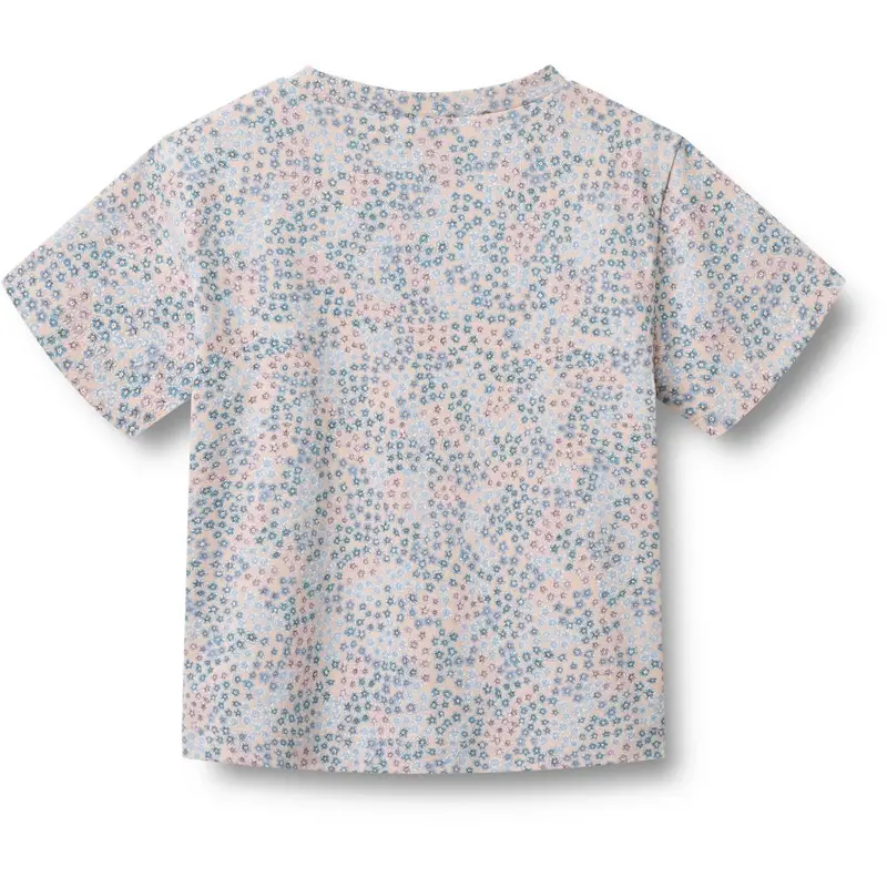 Wheat Powder Blue Flowers T-Shirt S/S Ella 3