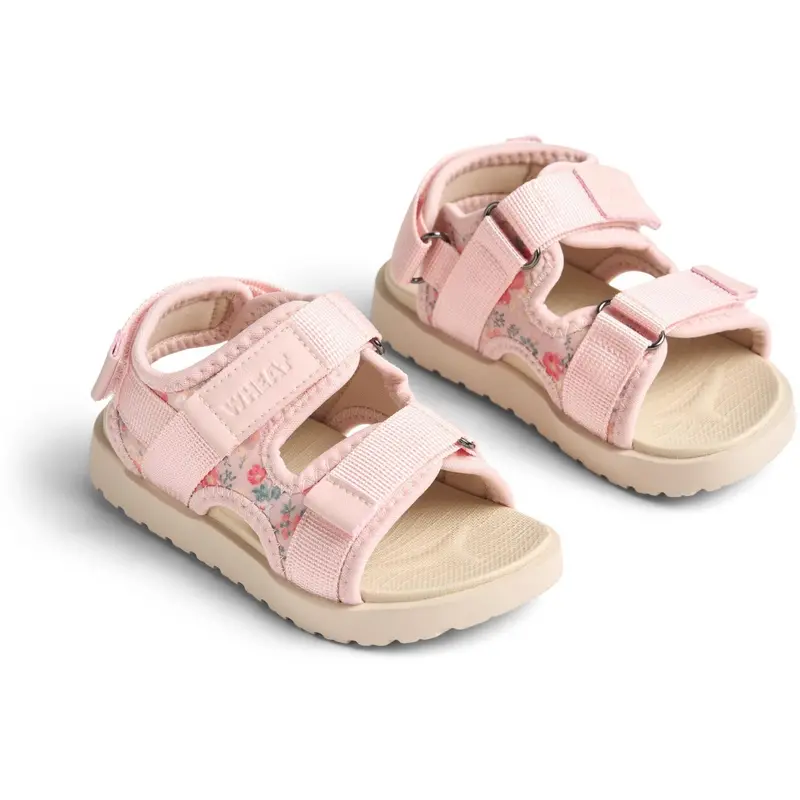 Wheat Powder Flowers And Seashells Sandal Mandy 1