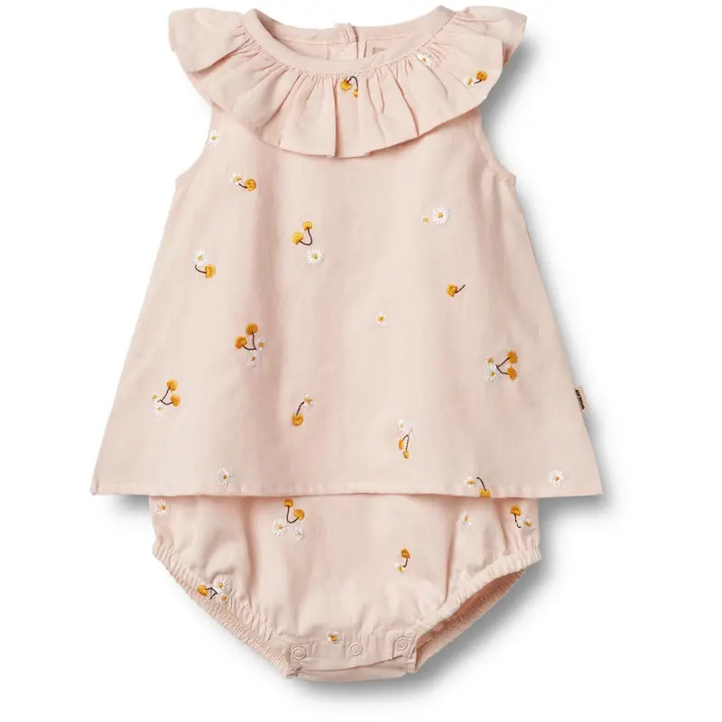 Wheat Powder Yellow Cherries Dress Suit Ingeborg 1