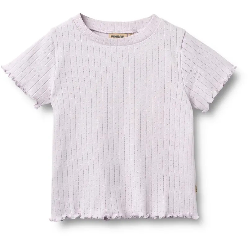 Wheat Purple Light Rib T-Shirt S/S Irene 1