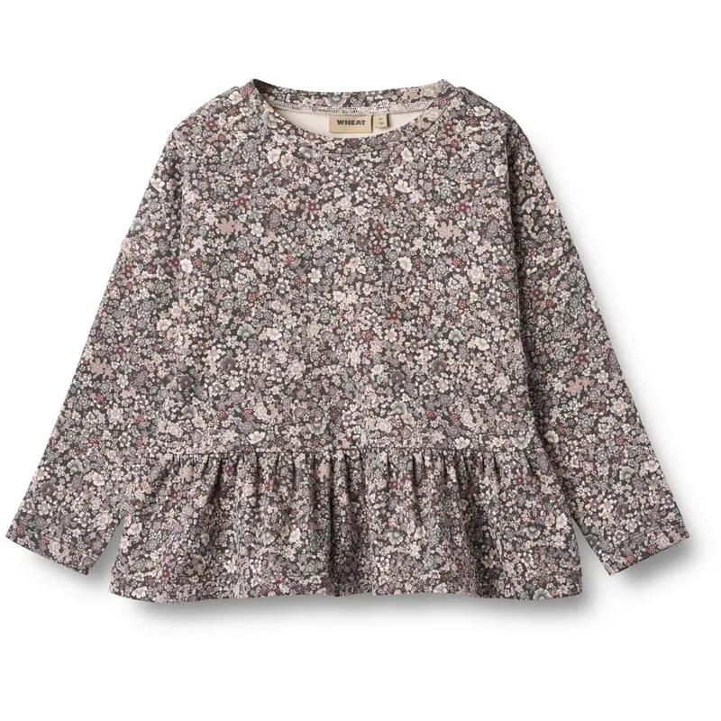 Wheat Purple Stone Flowers Blouse Carolina 1