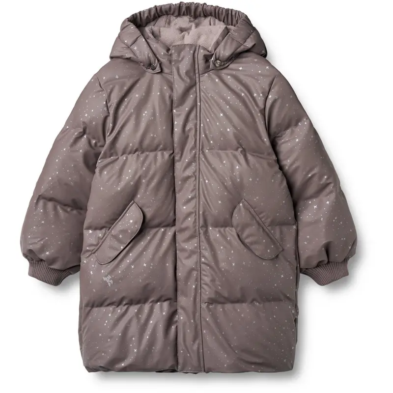 Wheat Purple Stone Stars Pu Puffer Jacket Coast 1