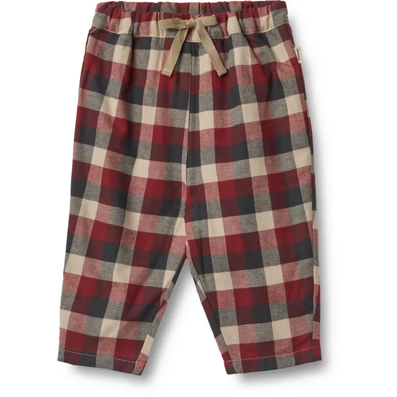 Wheat Red Blue Check Pants Lined Arne 1