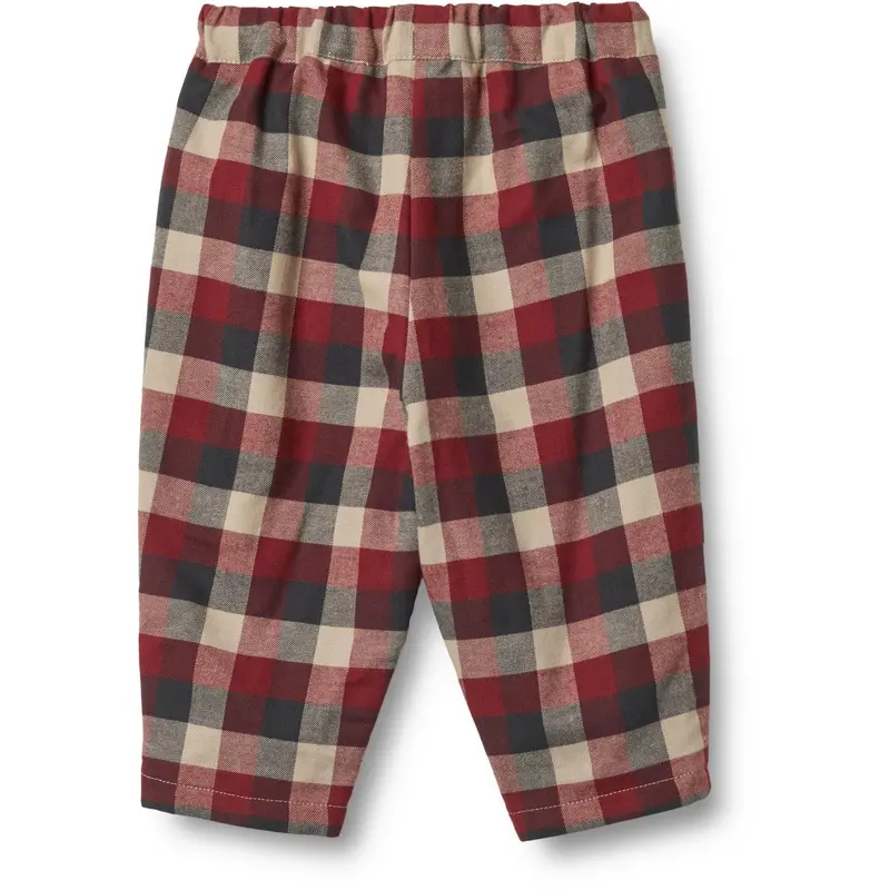Wheat Red Blue Check Pants Lined Arne 3