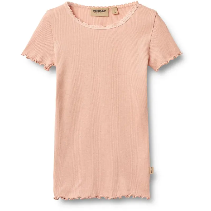 Wheat Rose Cloud Rib T-Shirt S/S Katie 1