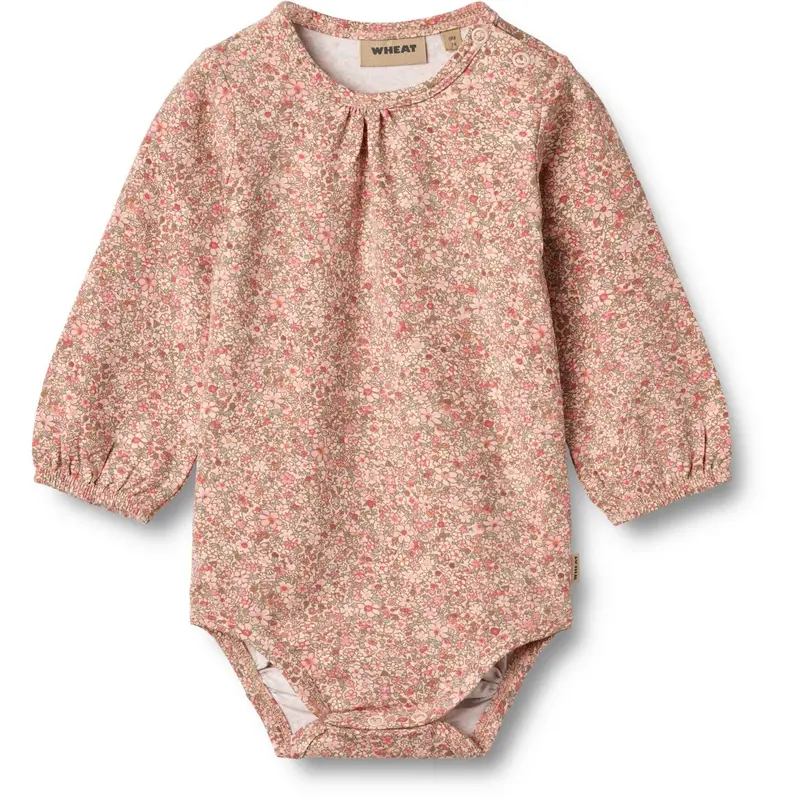 Wheat Rose Dust Flower Meadow Body L/S Elmine 1