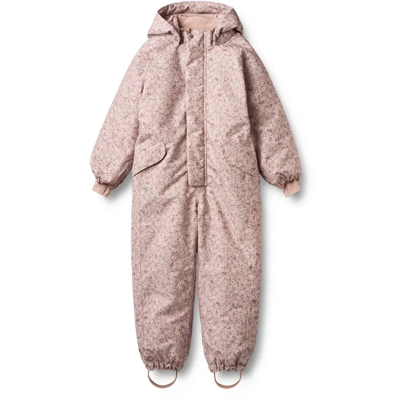 Wheat Rose Dust Flowers Snowsuit Miko 1