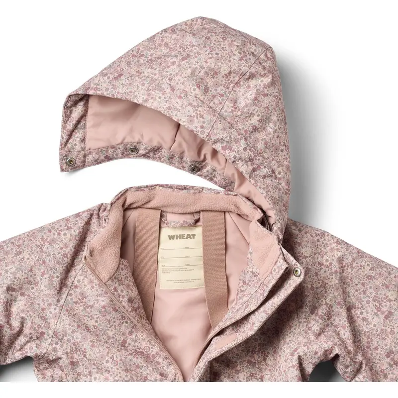 Wheat Rose Dust Flowers Snowsuit Miko 2