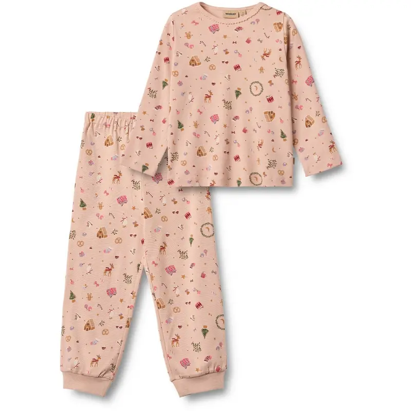 Wheat Rose Dust Holiday Nightwear Picoting Mila 1