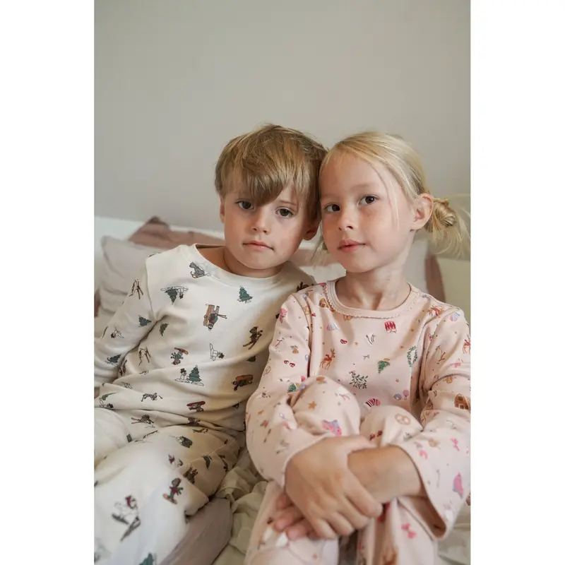 Wheat Rose Dust Holiday Nightwear Picoting Mila 2