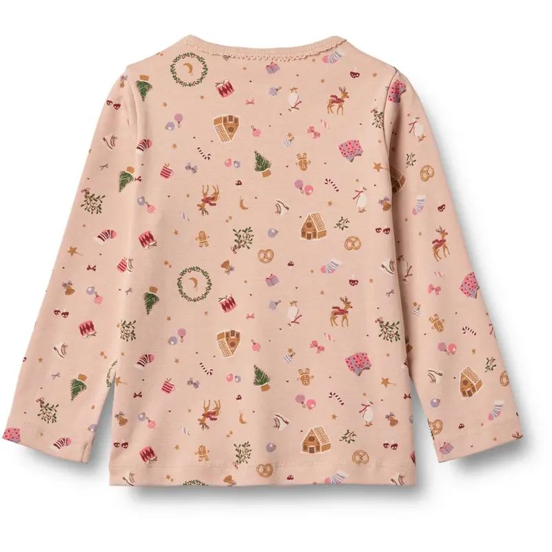 Wheat Rose Dust Holiday Nightwear Picoting Mila 6