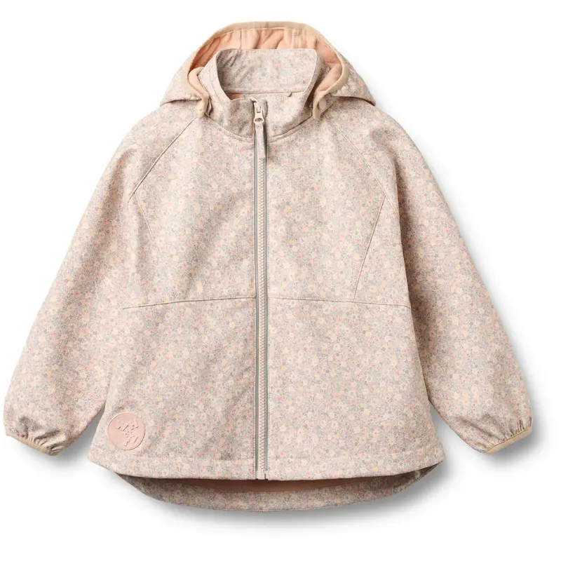 Wheat Rose Shadow Flowers Softshell Jacket Mitta 1