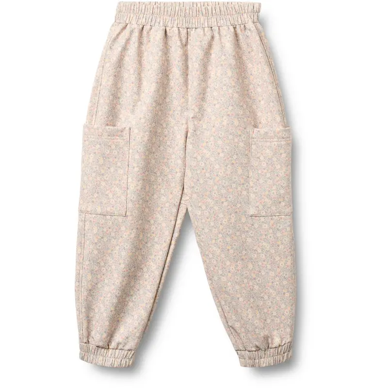 Wheat Rose Shadow Flowers Softshell Trackpants Minno 1