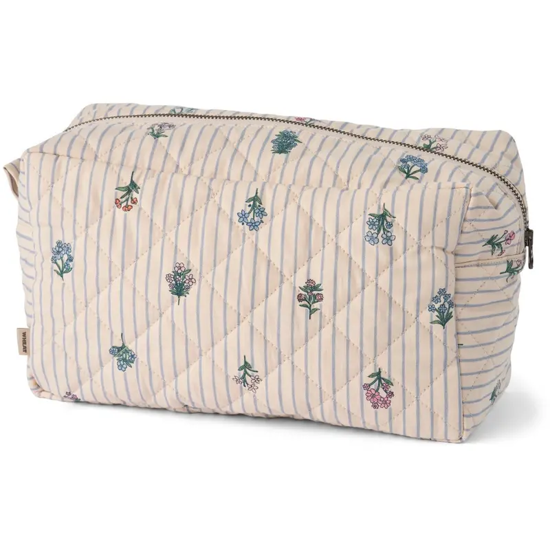 Wheat Rose Shadow Flowers Wash Bag Large Ziggi 1