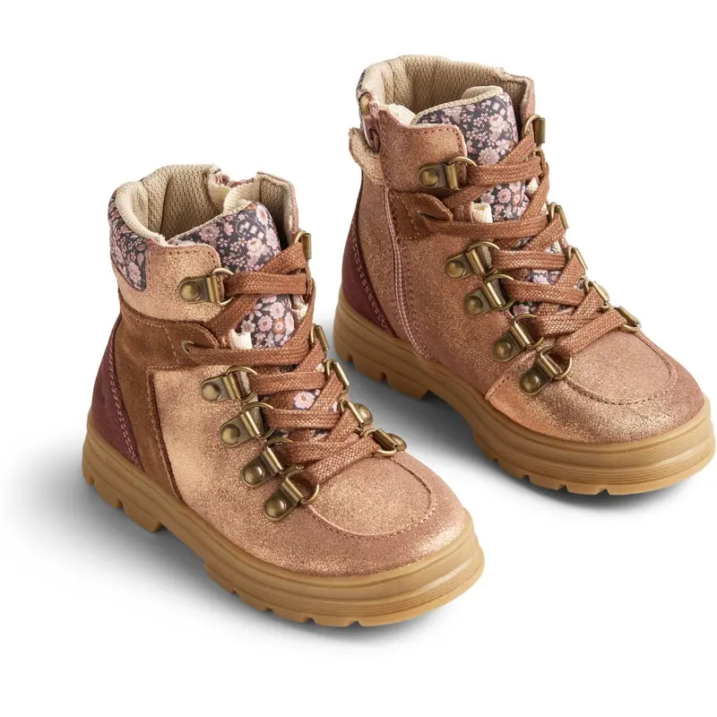Wheat Rose Shine Bootie Toni Sport Tex 1