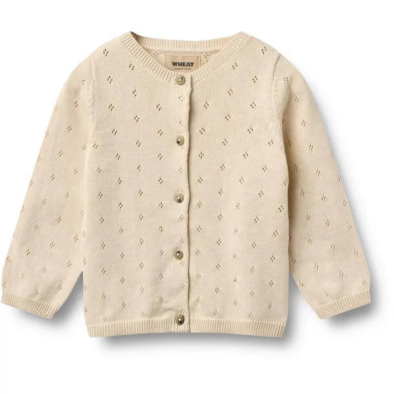 Wheat Sandshell Knit Cardigan Maia 1