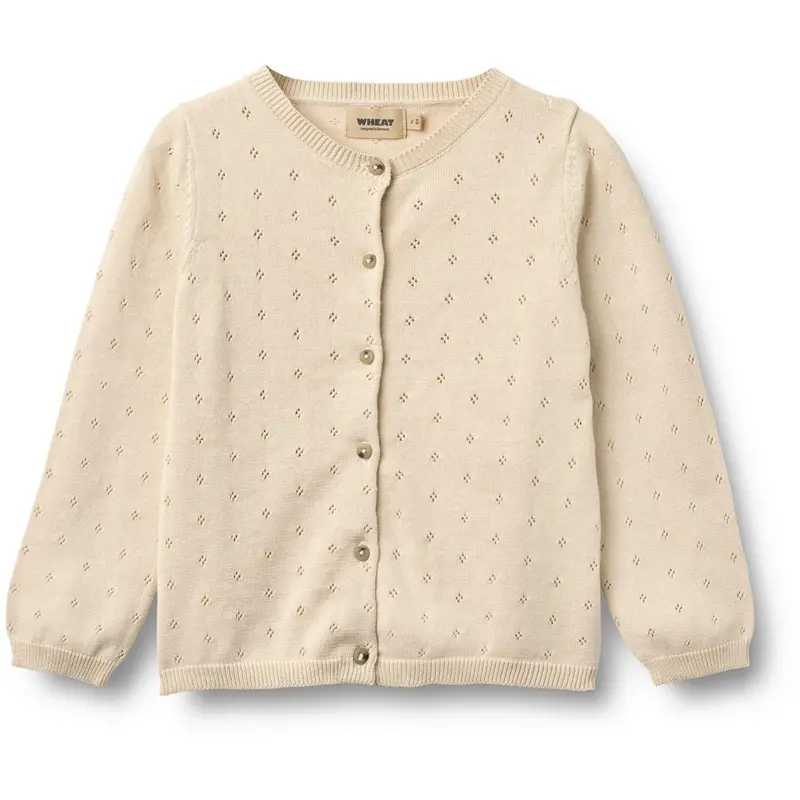 Wheat Sandshell Knit Cardigan Maia 1