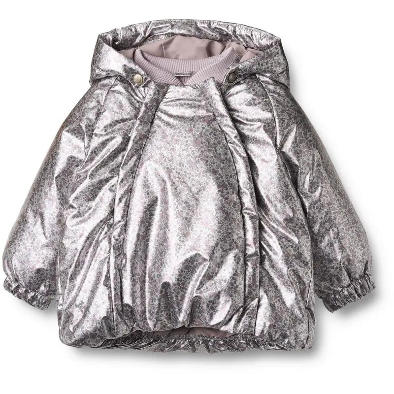 Wheat Silver Flower Meadow Puffer Jacket Morgen 1
