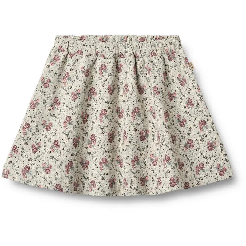 Wheat Slightly Green Flowers Sweat Skirt Manuella 1
